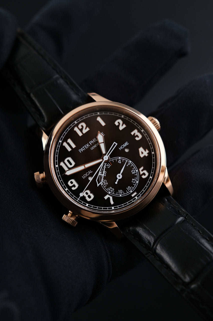 Patek Philippe Calatrava Pilot Travel Time Rose 5524R-001 - Detailansicht 7
