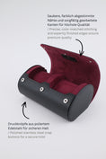 Charger l'image dans la visionneuse de la galerie, Uhrenrolle 2 - Medium - Midnight Black & Wine Red
