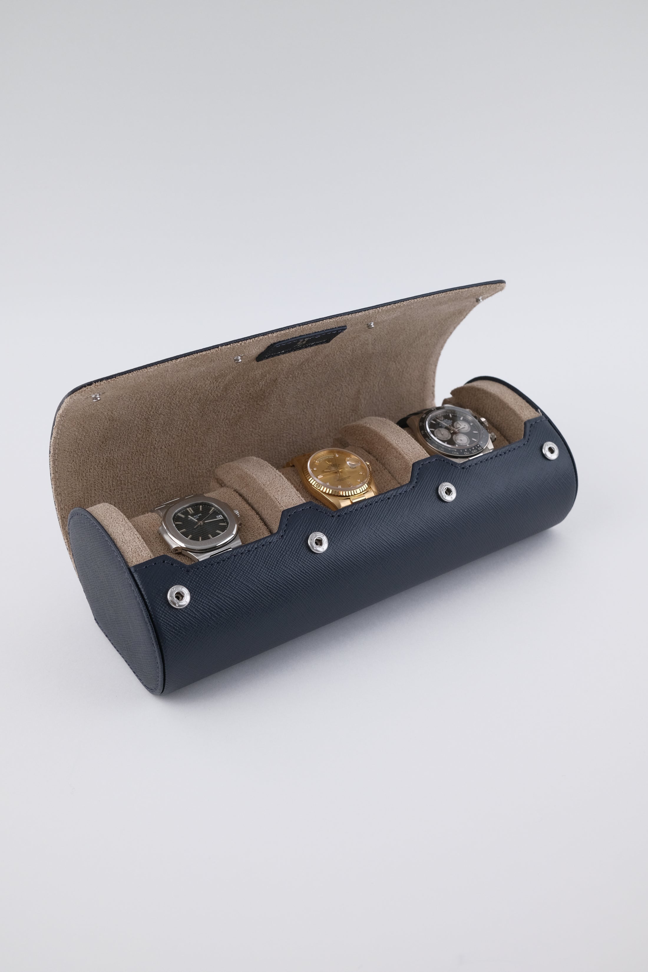 Uhrenrolle 3 - Large - Ocean Blue & Milky Coffee