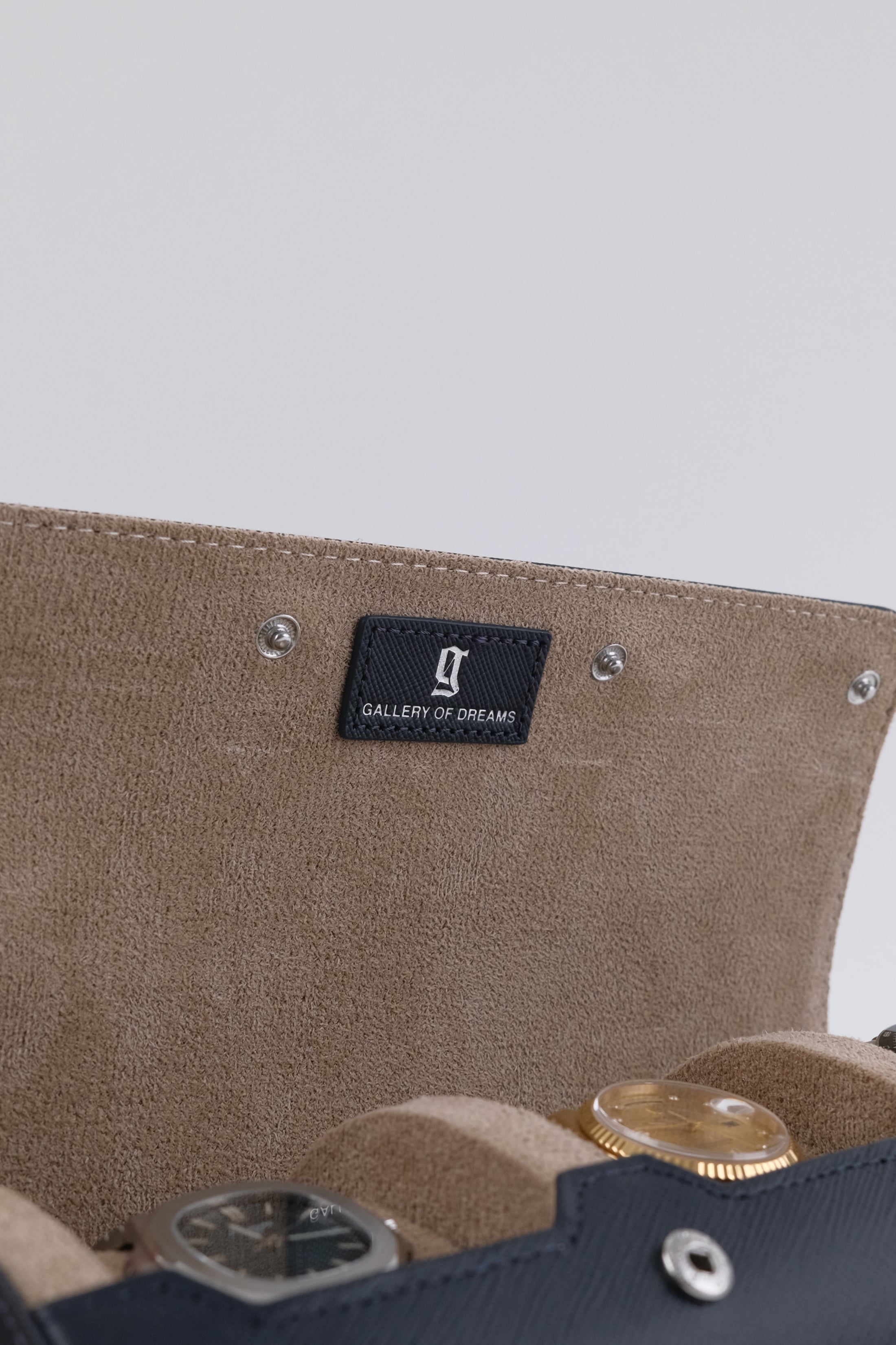 Uhrenrolle 3 - Large - Ocean Blue & Milky Coffee