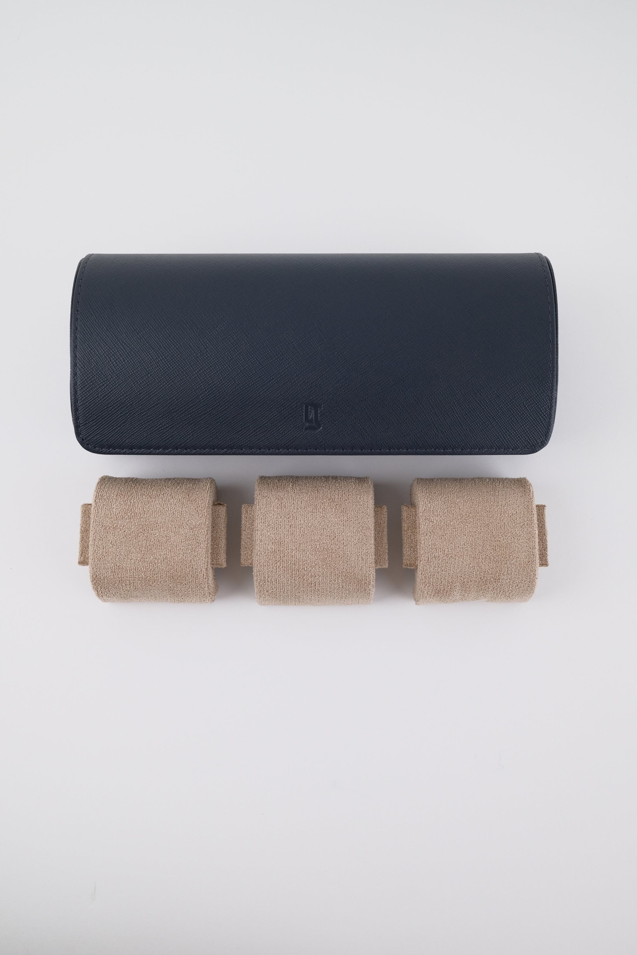 Uhrenrolle 3 - Large - Ocean Blue & Milky Coffee