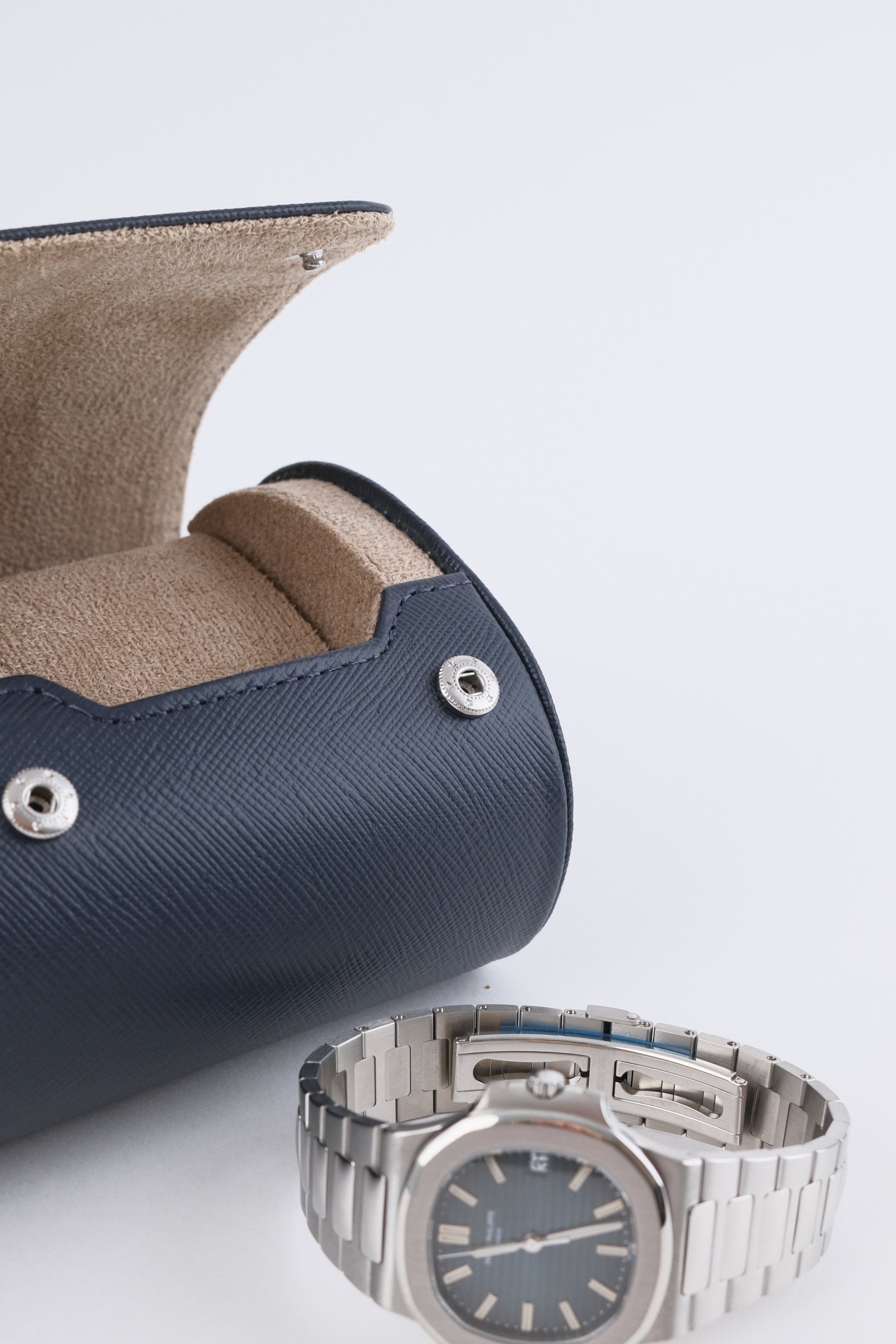 Uhrenrolle 2 - Medium - Ocean Blue & Milky Coffee