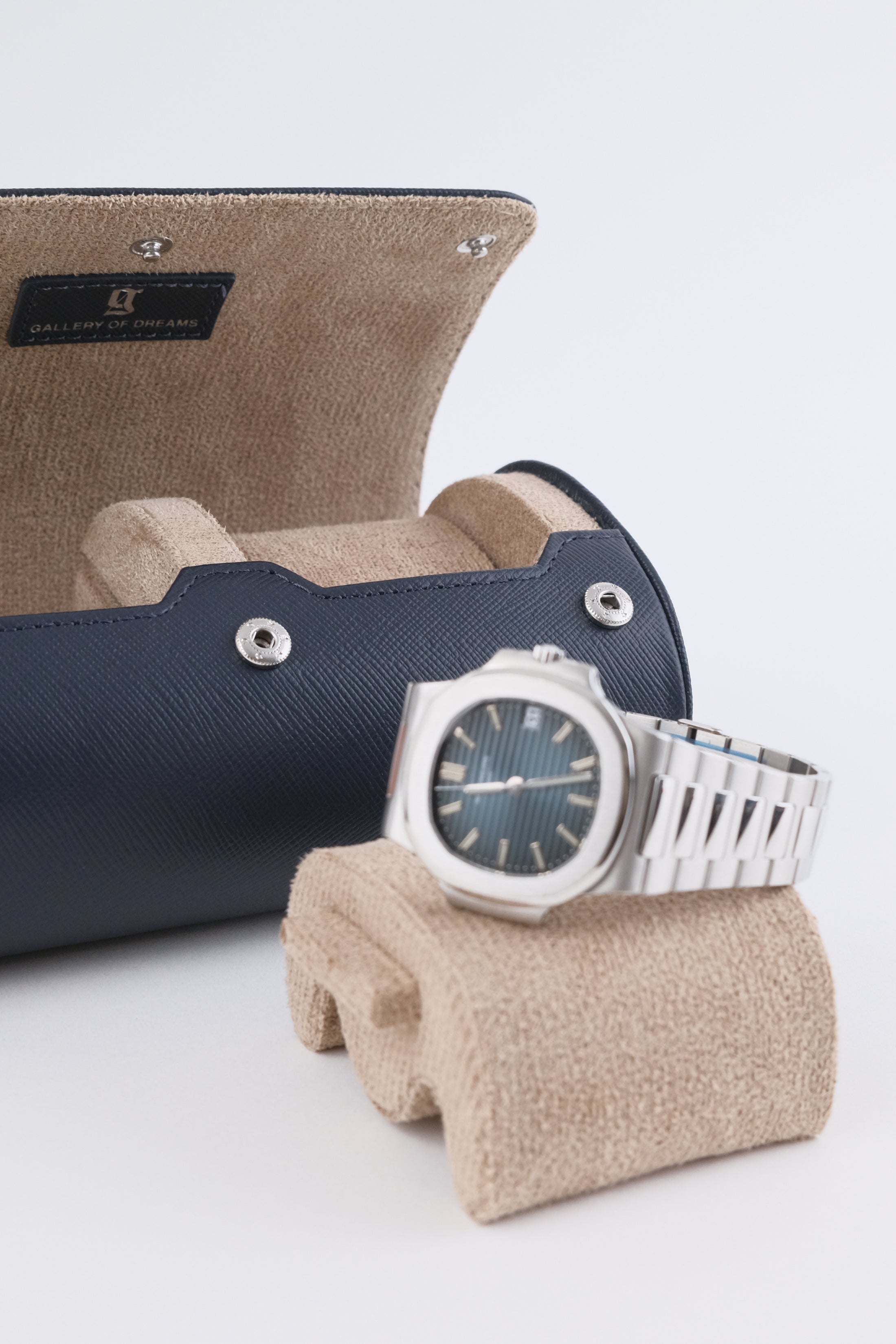 Uhrenrolle 2 - Medium - Ocean Blue & Milky Coffee