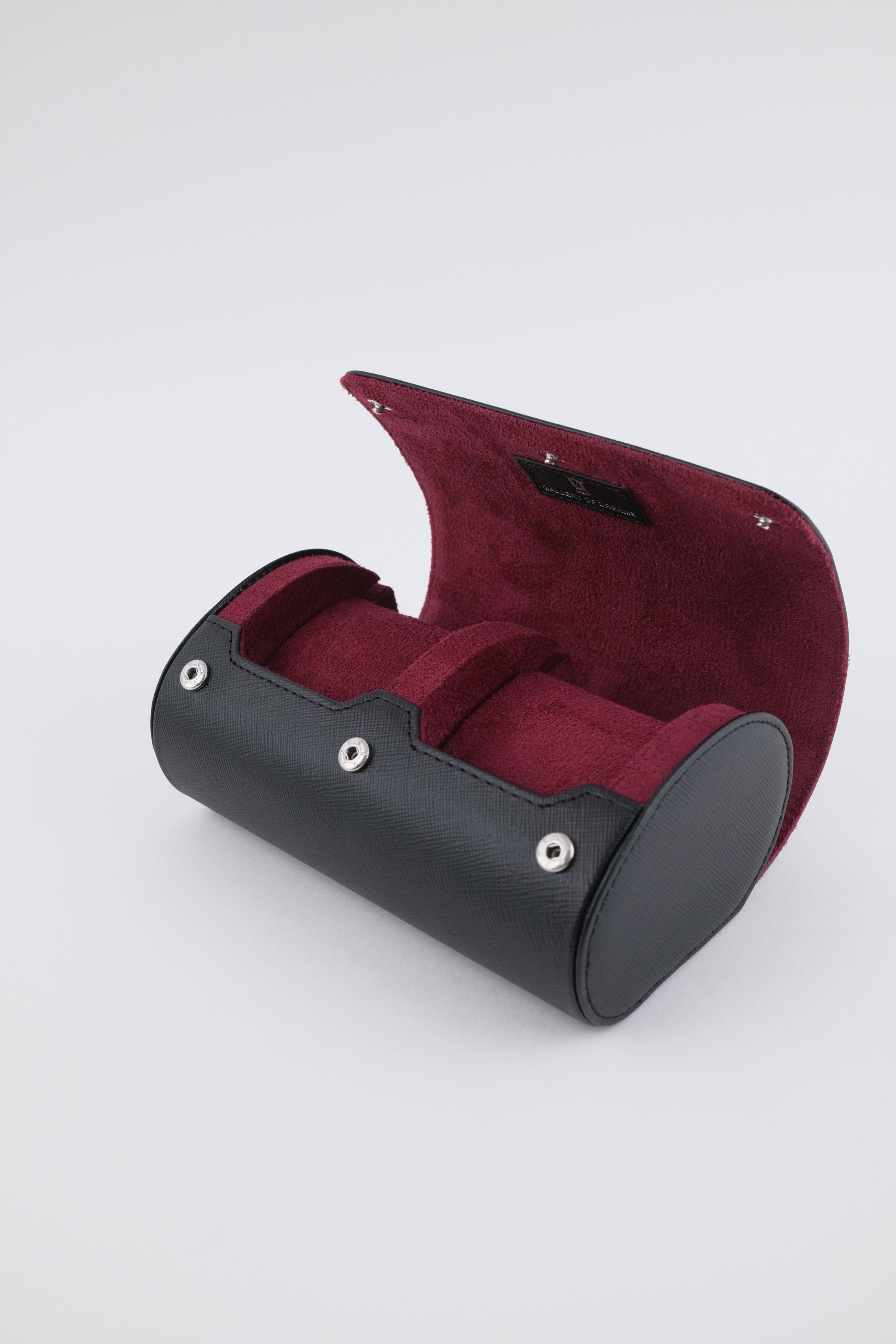 Uhrenrolle 2 - Medium - Midnight Black & Wine Red