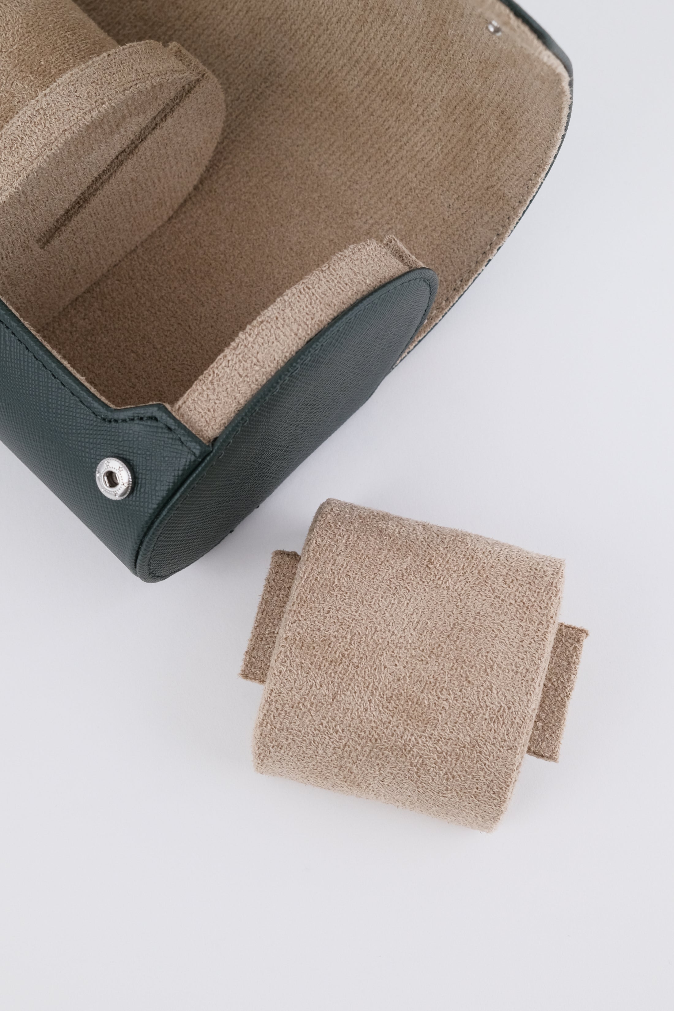 Uhrenrolle 2 - Medium - Forest Green & Milky Coffee