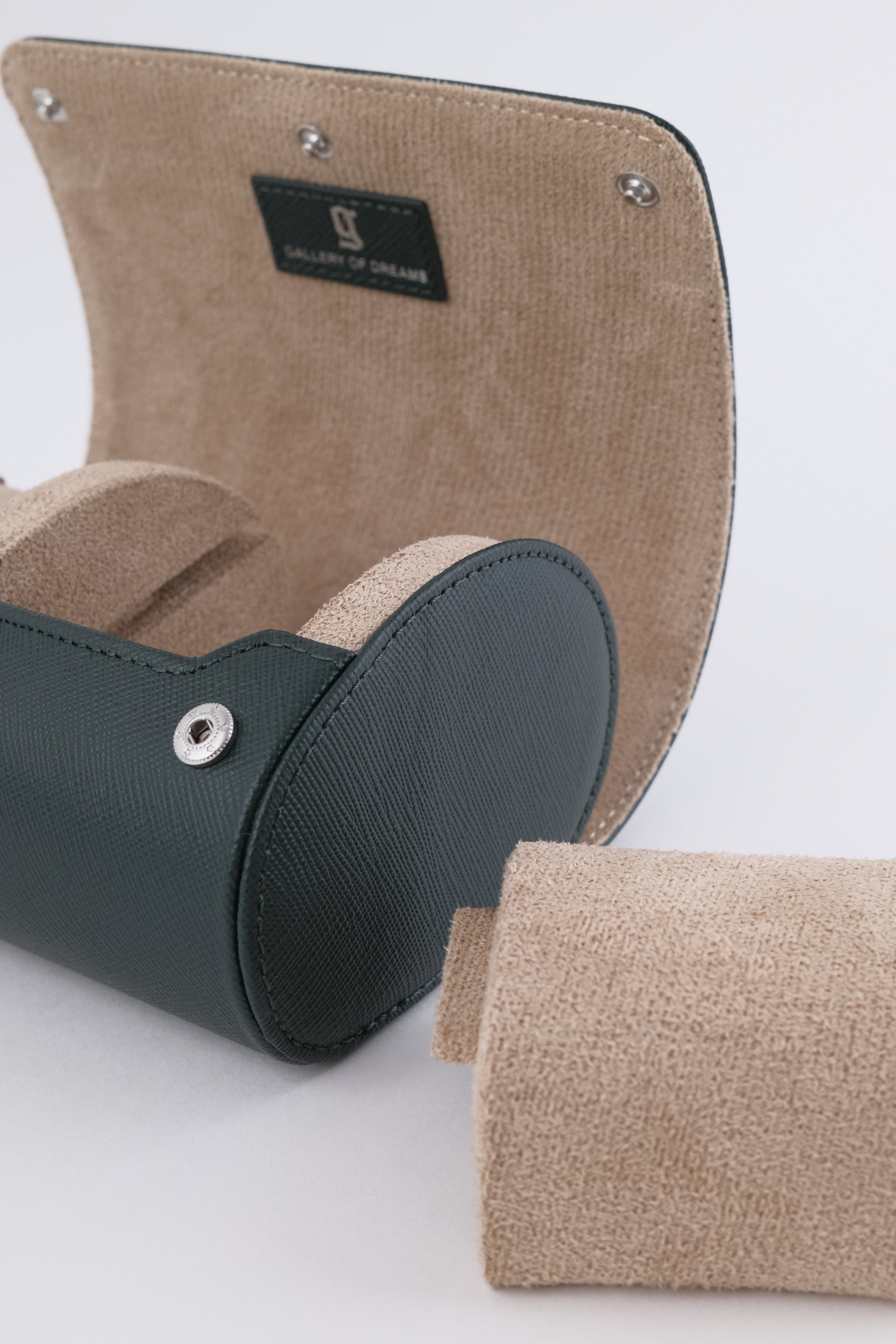 Uhrenrolle 2 - Medium - Forest Green & Milky Coffee