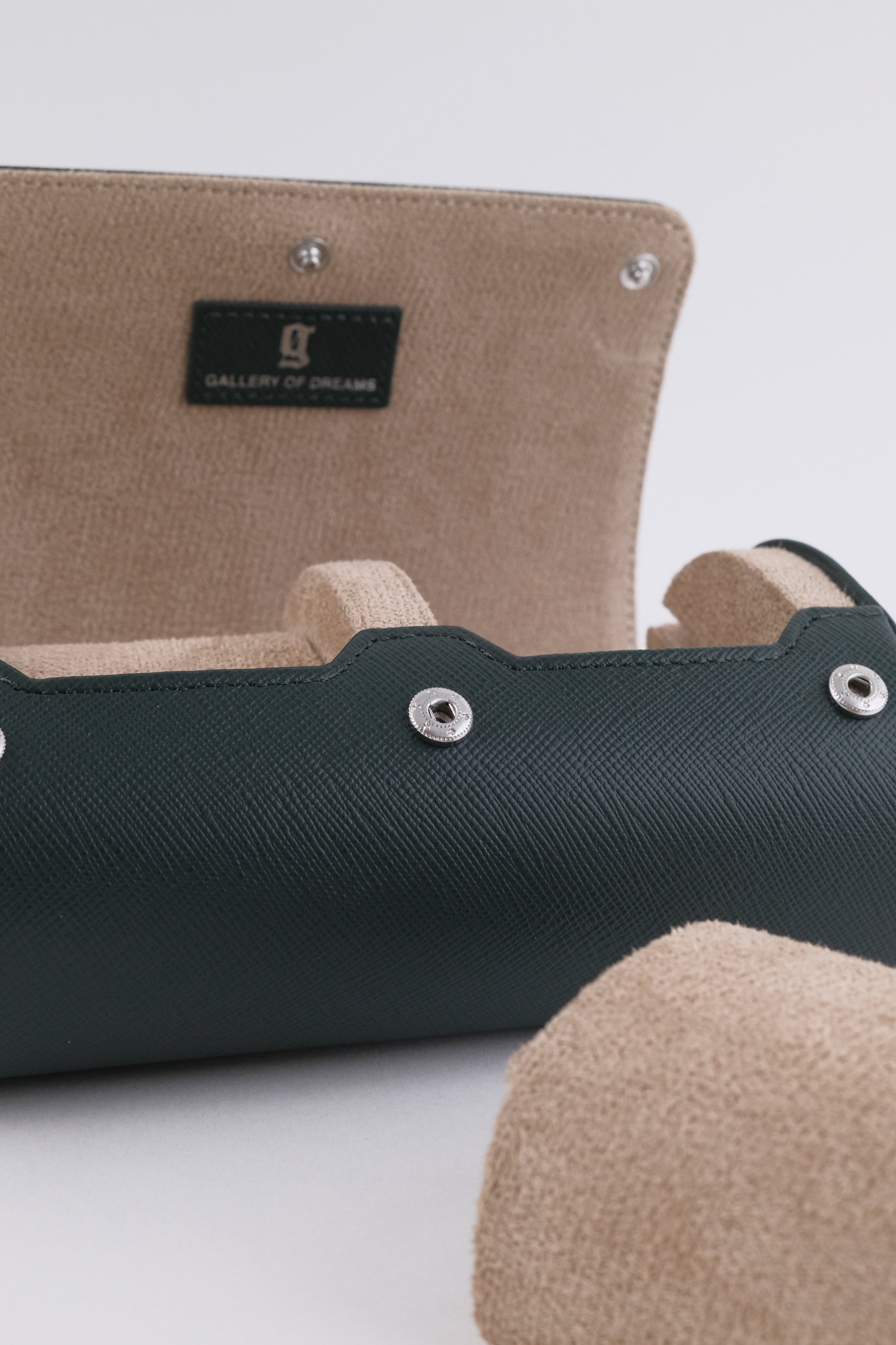 Uhrenrolle 2 - Medium - Forest Green & Milky Coffee