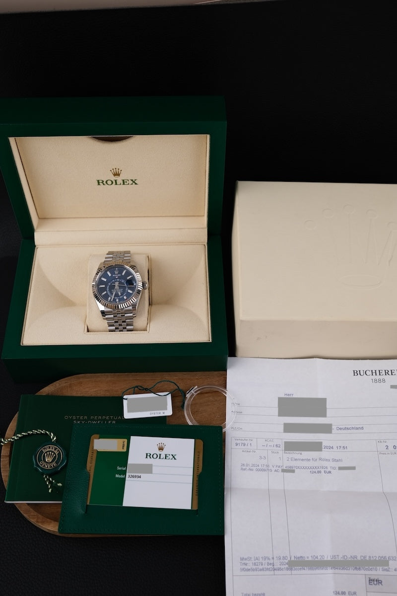 Rolex Sky-Dweller 326934 - Papiere und oder Lieferumfang