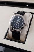 Load image into Gallery viewer, Patek Philippe Annual Calendar Blue Baguette Diamond Dial 5396G-017 - Thumbnail
