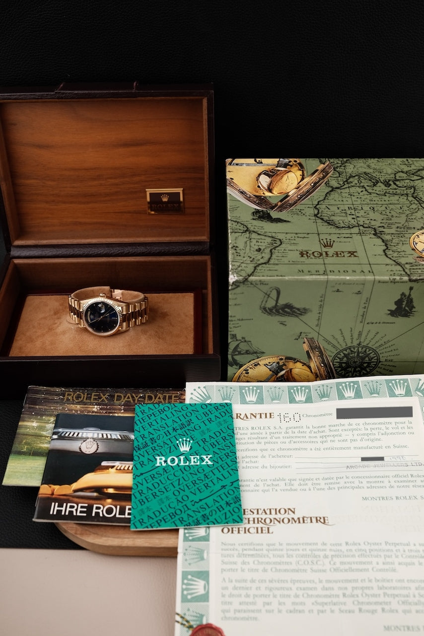 Rolex Day-Date 36 18238 - Papiere und oder Lieferumfang