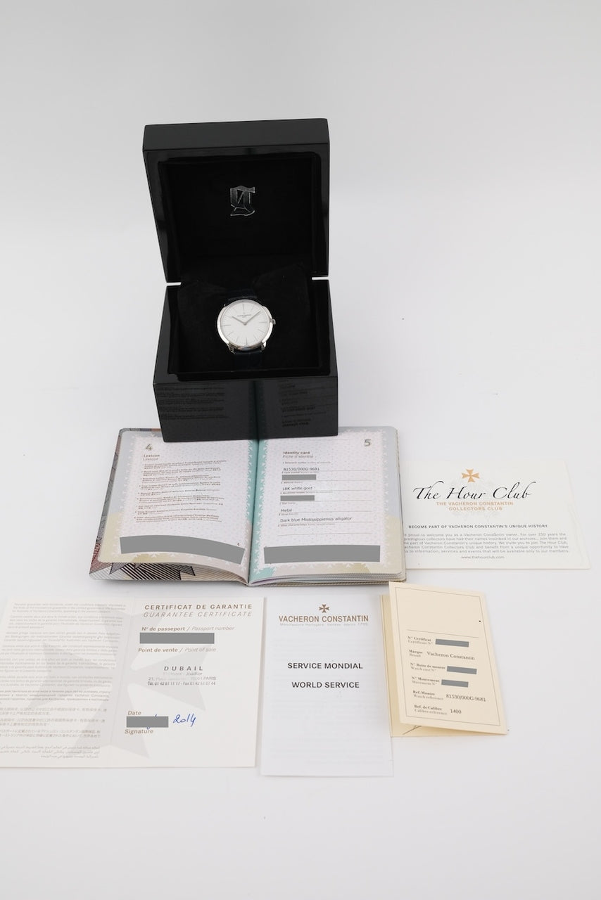 Vacheron Constantin Patrimony 81530 - Papiere und oder Lieferumfang