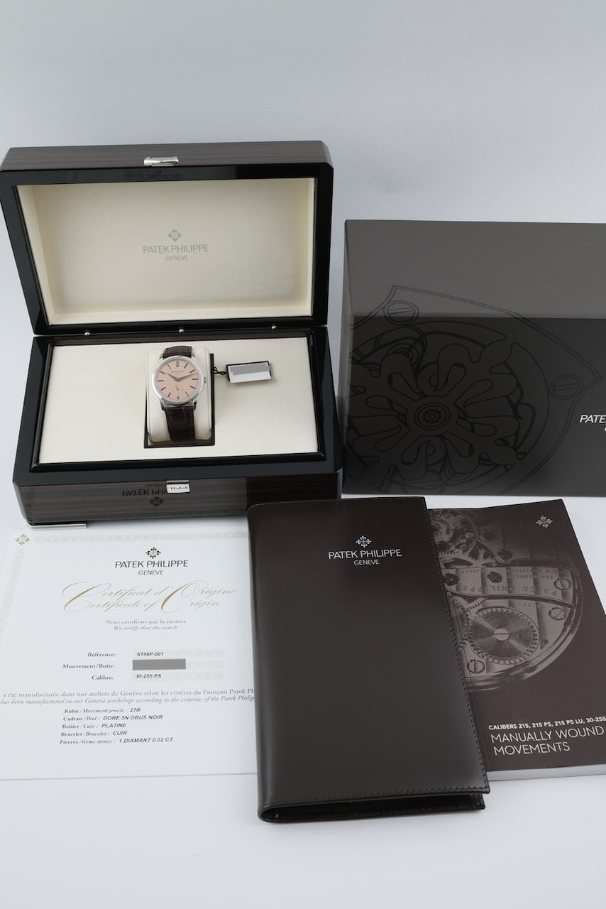 Patek Philippe Calatrava 6196P-001 - Papiere und oder Lieferumfang