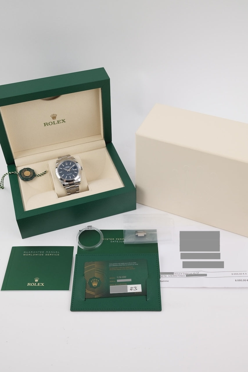 Rolex Datejust 41 126300 - Papiere und oder Lieferumfang