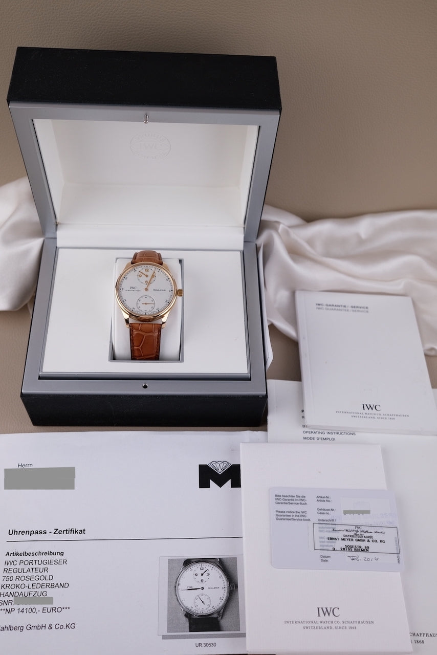 IWC Portugieser Regulateur 750  IW544402 - Papiere und oder Lieferumfang