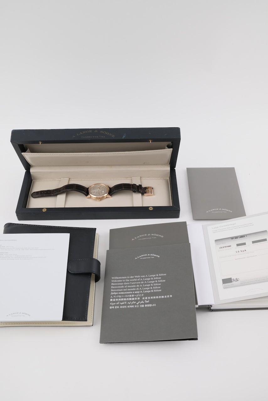 A. Lange and Söhne Lange 1 191.032 - papers and or scope of delivery