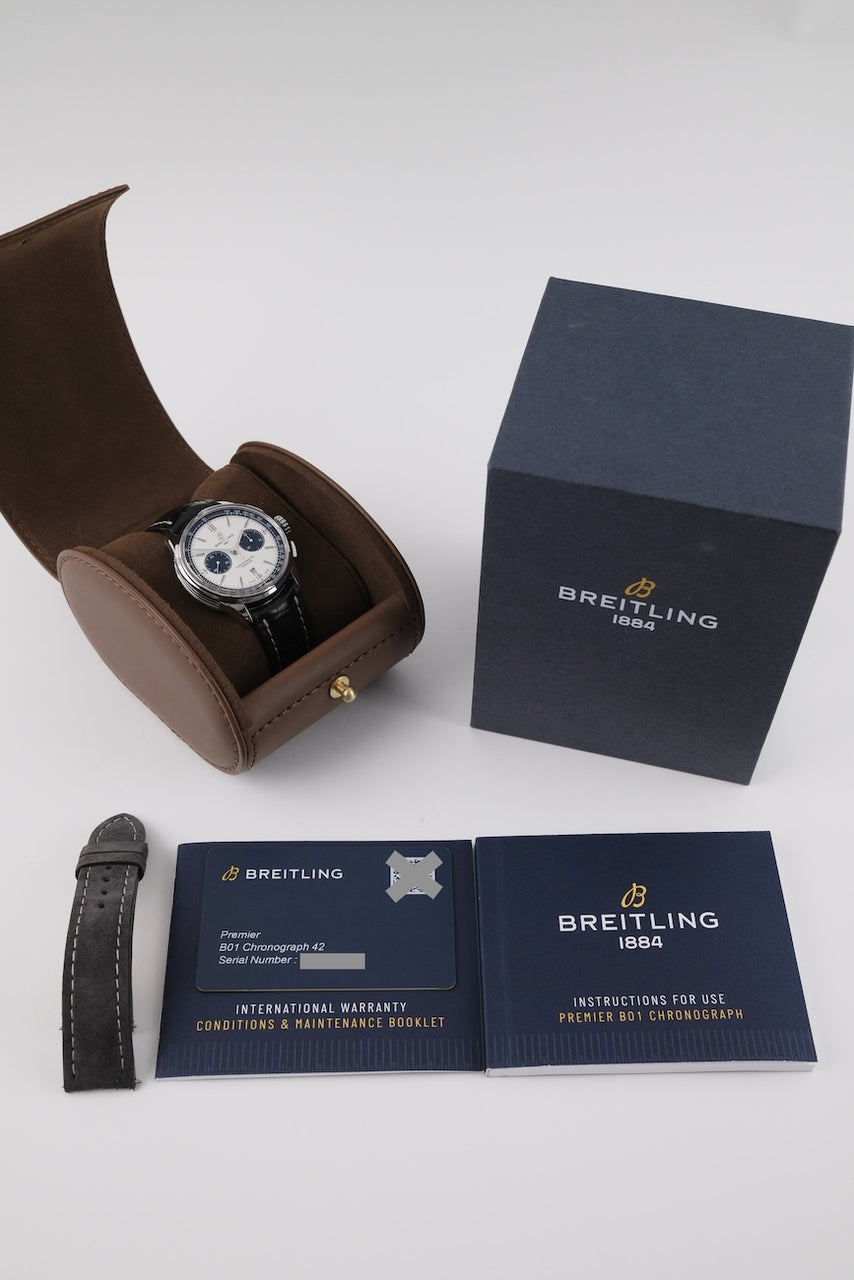 Breitling Premier B01 Chronographe AB0118221G1P1 - documents et/ou contenu de la livraison