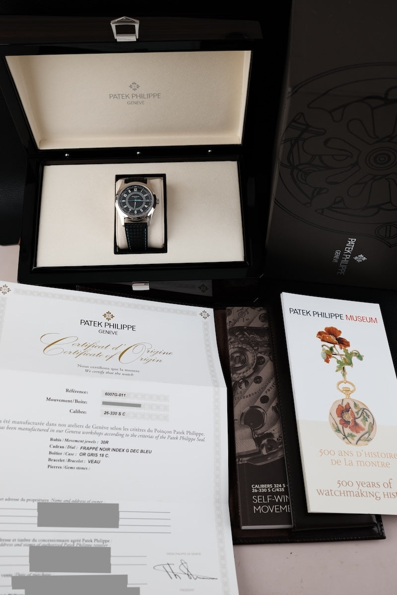 Patek Philippe Calatrava 6007G-011 - Papiere und oder Lieferumfang