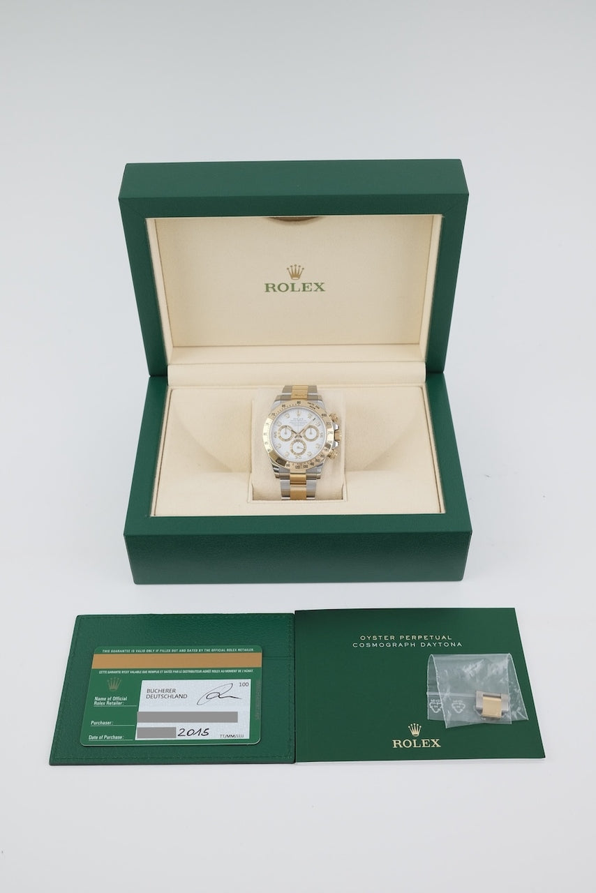 Rolex Daytona S/G 116523 - documents et/ou contenu de la livraison