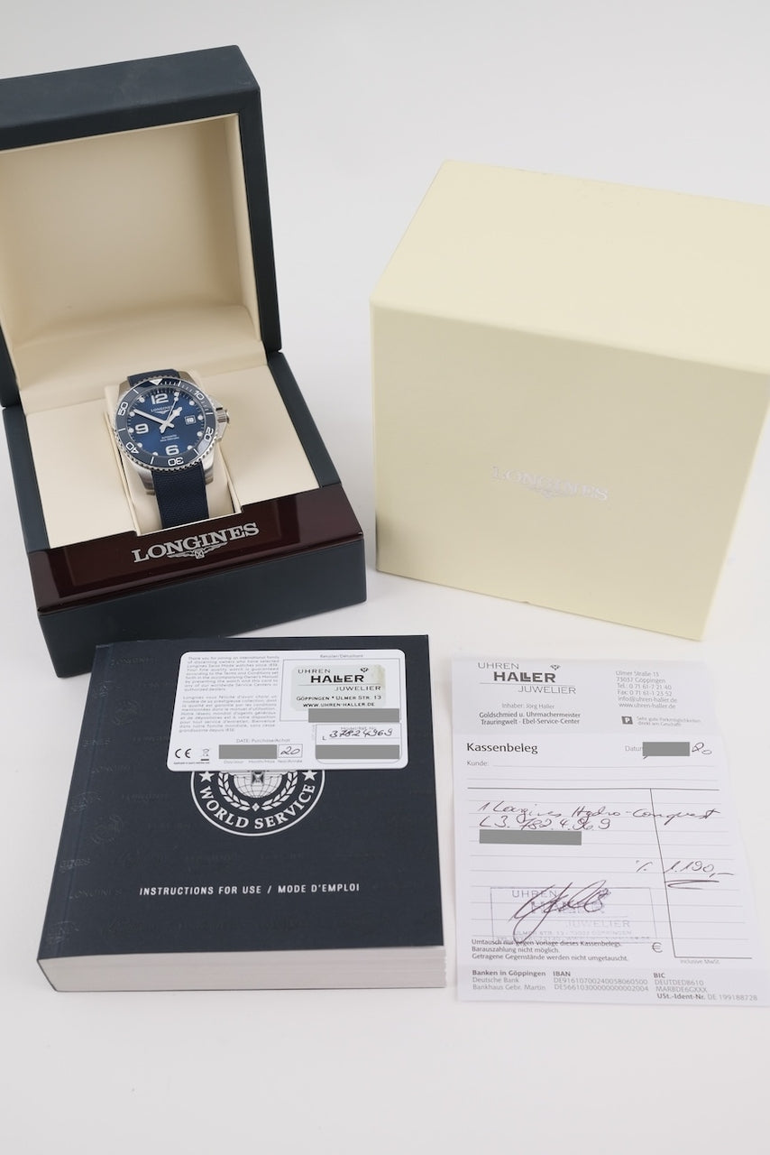 Longines HydroConquest L3.782.4.96.9 - Dokumentacja i/lub zakres dostawy