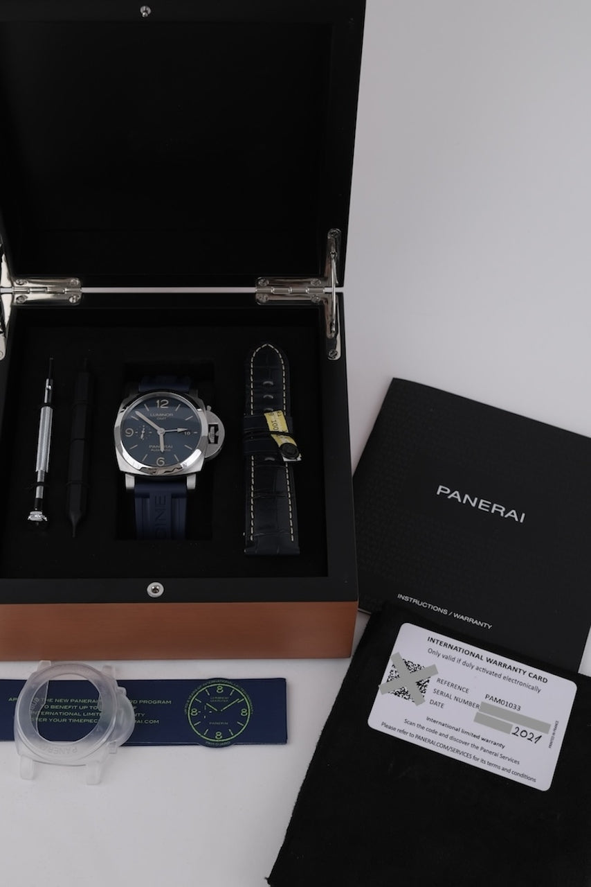Panerai Luminor GMT PAM01033 - Papiere und oder Lieferumfang