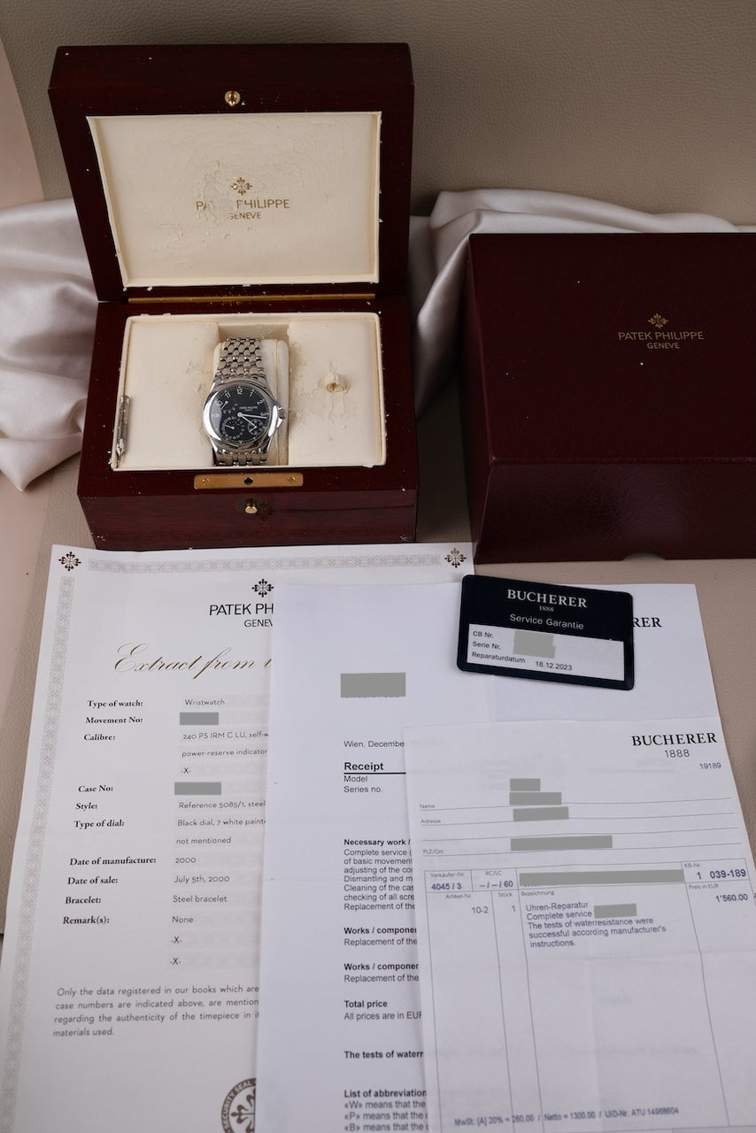 Patek Philippe Neptune 5085/1A - Papiere und oder Lieferumfang