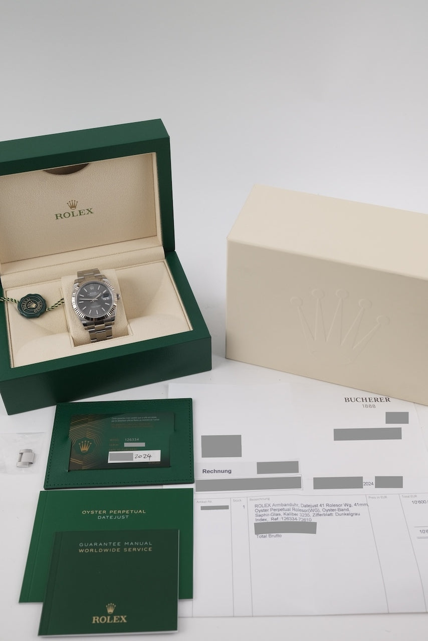 Rolex Datejust 41 126334 - Papiere und oder Lieferumfang