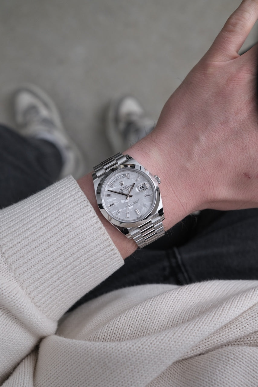 Rolex Day-Date 40 Meteorite Baguette Dial 228206 - Detailansicht 11