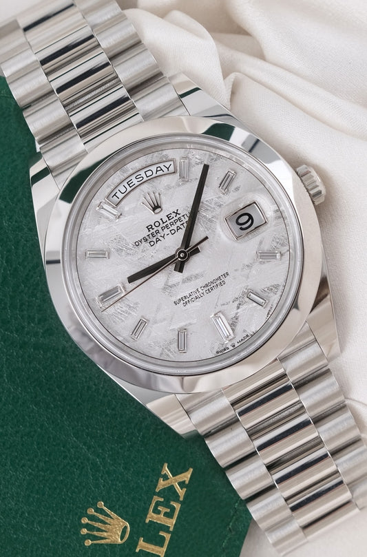 Rolex Day-Date 40 Meteorite Baguette Dial 228206 - Thumbnail