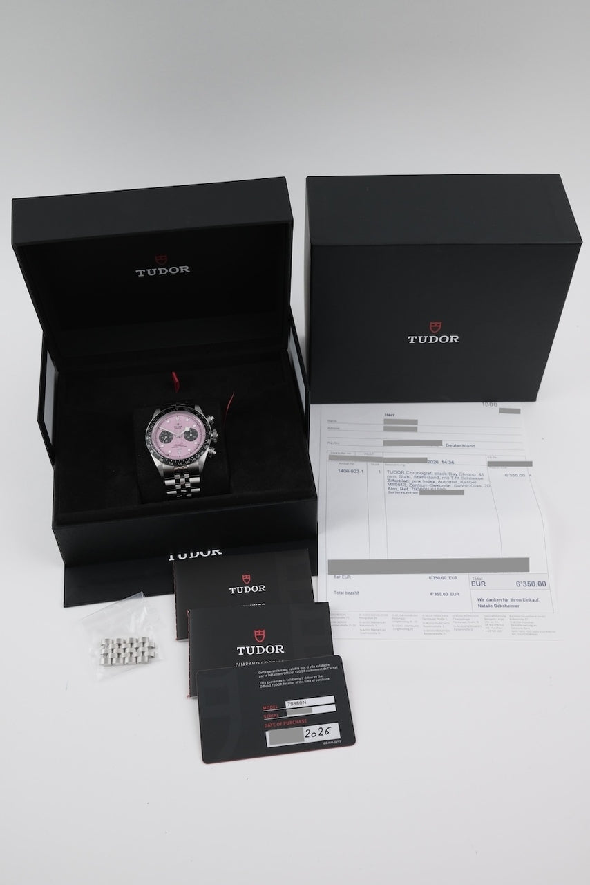 Tudor Black Bay Chrono  79360N - Papiere und oder Lieferumfang