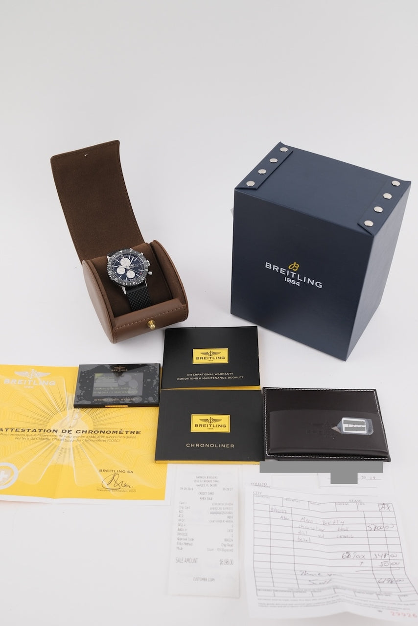 Breitling Chronoliner Y2431012/BE10 - Papiere und oder Lieferumfang