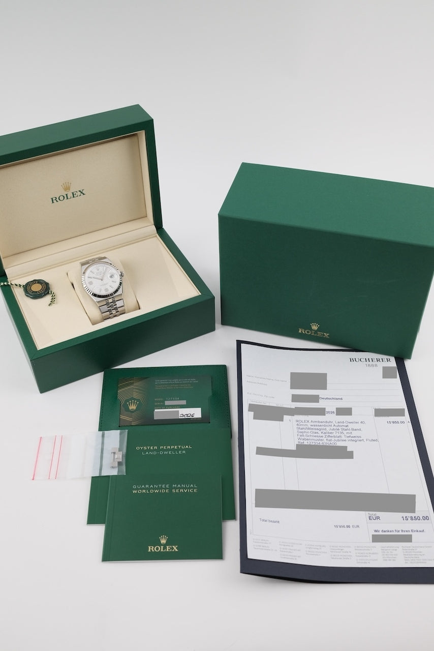 Rolex Land-Dweller 40 127334 - Papiere und oder Lieferumfang