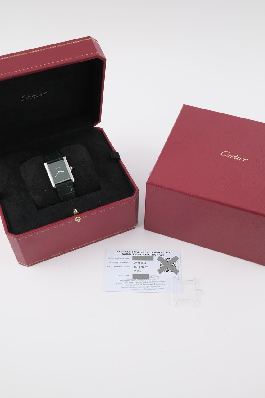Cartier Tank WSTA0056 - Papiere und oder Lieferumfang