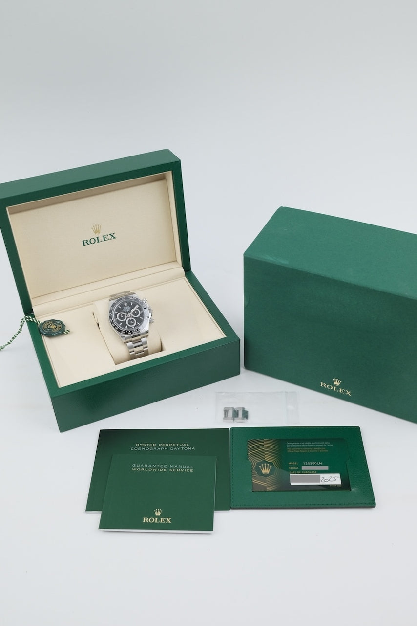 Rolex Daytona 126500LN - dokumenty i/lub zakres dostawy