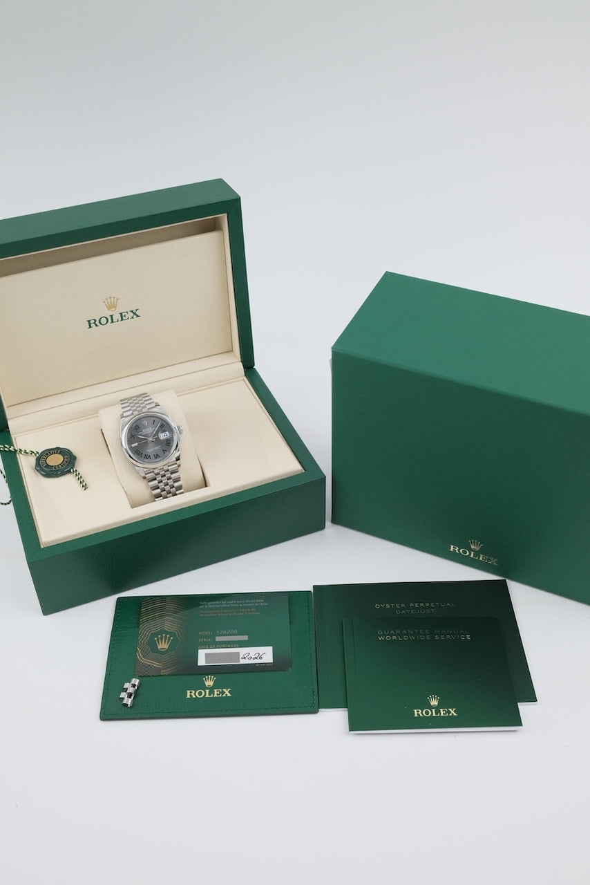 Rolex Datejust 36 126200 - papers and or scope of delivery