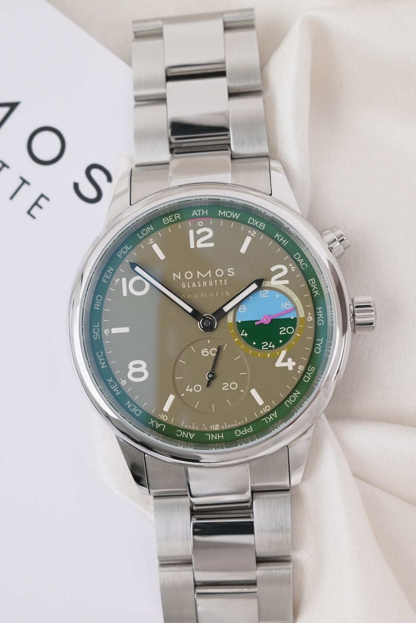 Nomos Club Sport Neomatik Weltzeit Jungle 790.S2 - Detailansicht 3