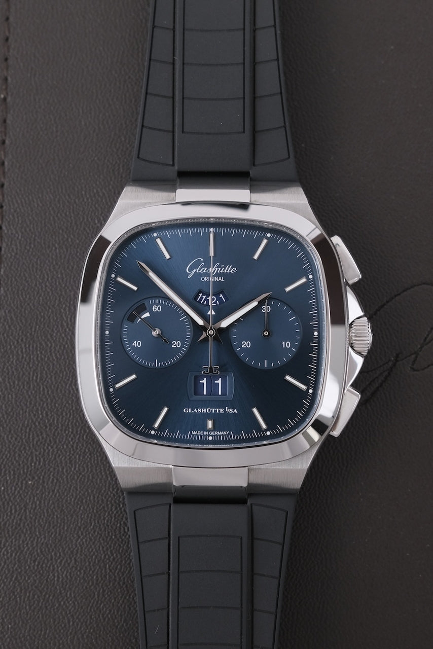 Glashütte Seventies Cronografo Panorama Data 1-37-02-08-02-63 - Vista dettagliata 3