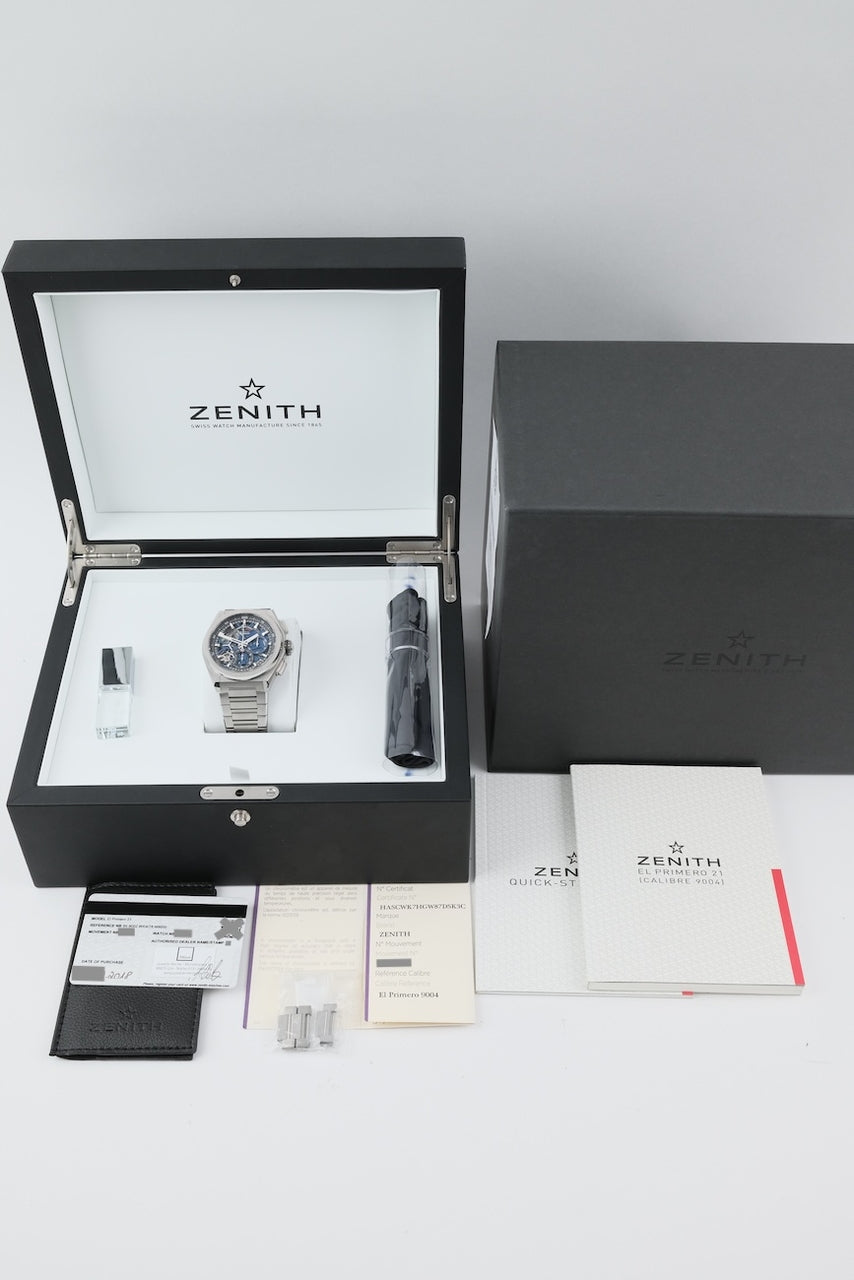 Zenith Defy El Primero 21 95.9002.9004/78.M9000 - documenti e/o volume di fornitura