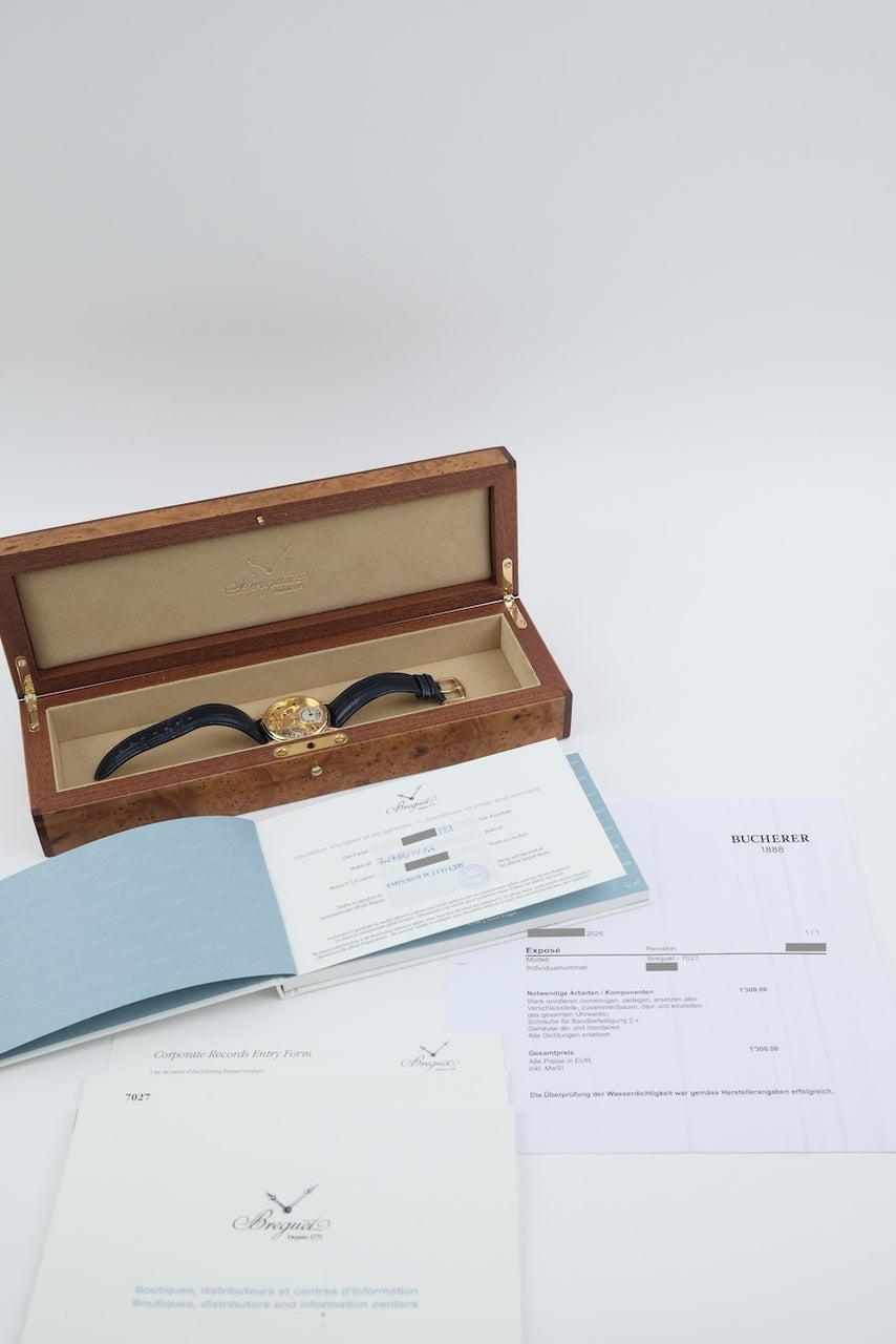 Breguet Tradition 7027BA/11/9V6 - documents et/ou contenu de la livraison