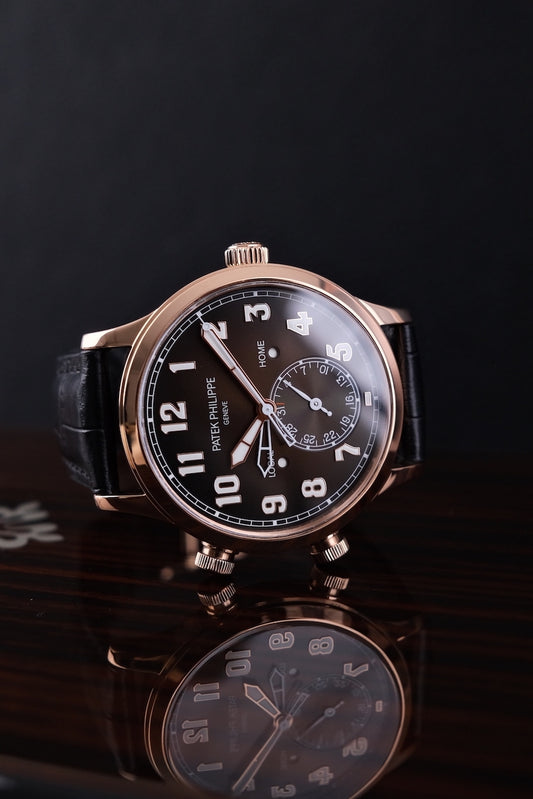 Patek Philippe Calatrava Pilot Travel Time Rose 5524R-001 - Thumbnail