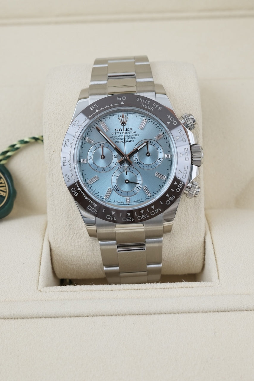 Rolex Daytona Platin Baguette Dial 116506 - Detailansicht 1