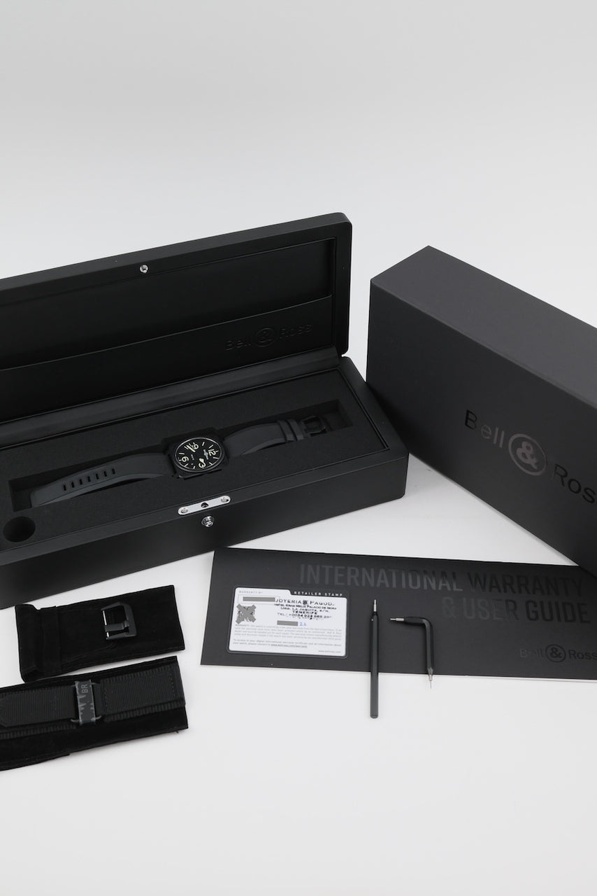 Bell & Ross BR03 BR0392-BL3-CE/SCA - Papiere und oder Lieferumfang