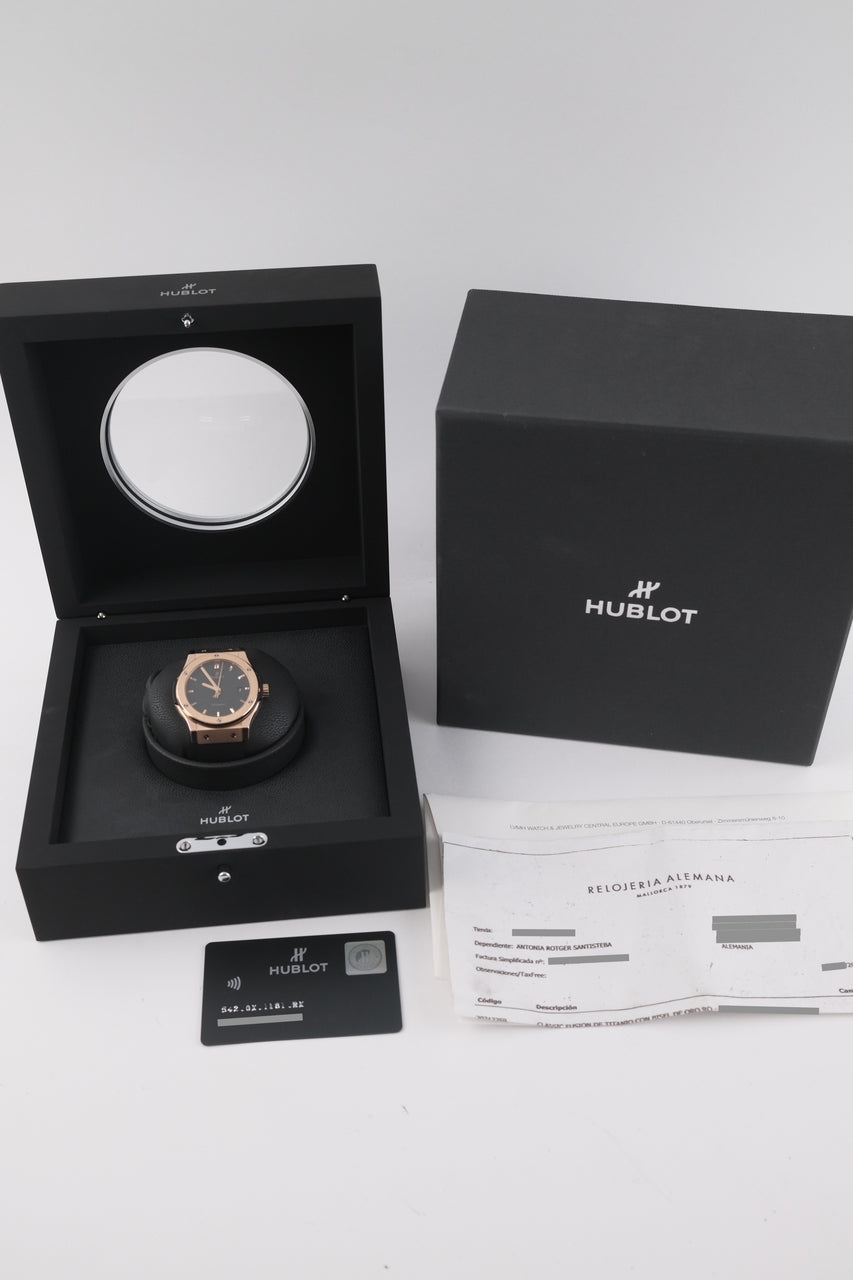 Hublot Classic Fusion King Gold 542.OX.1181.RX - Papers and documentation