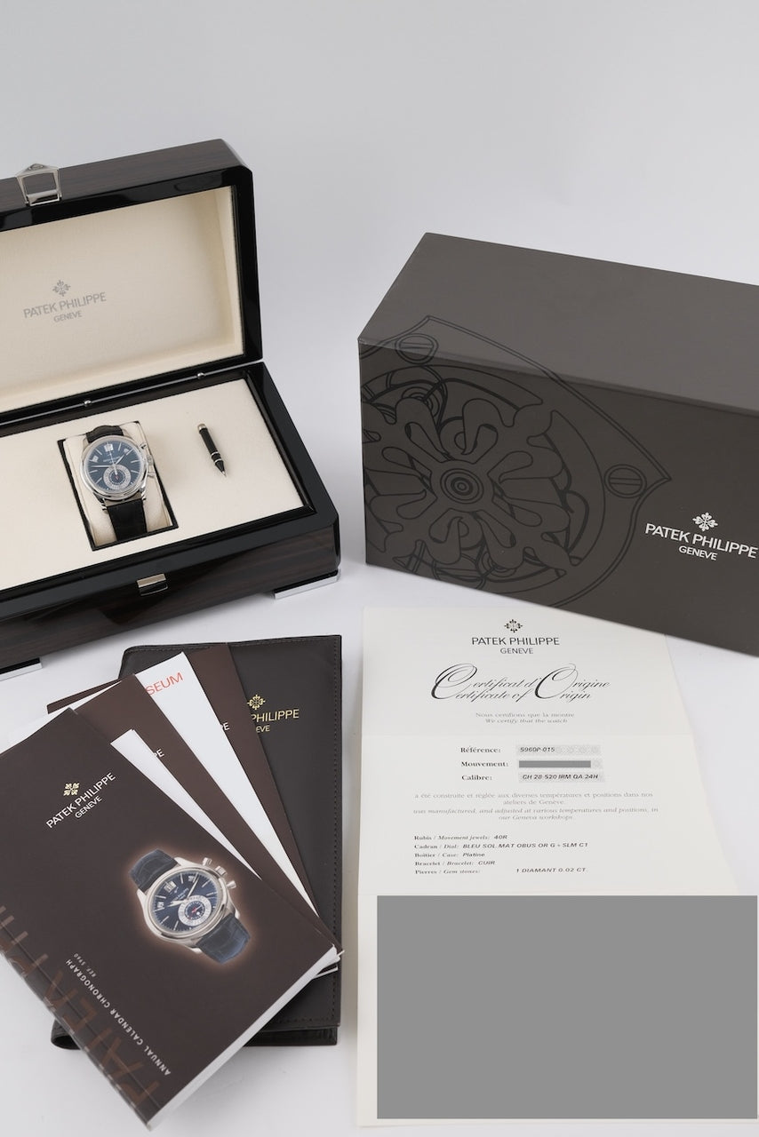 Patek Philippe Annual Calendar Chronograph 5960P - Papiere und oder Lieferumfang