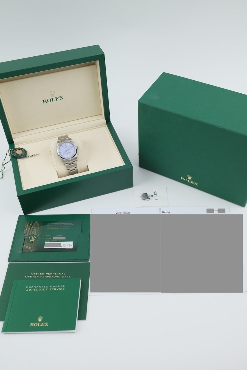 Rolex Oyster Perpetual 34 124200 - Papiere und oder Lieferumfang