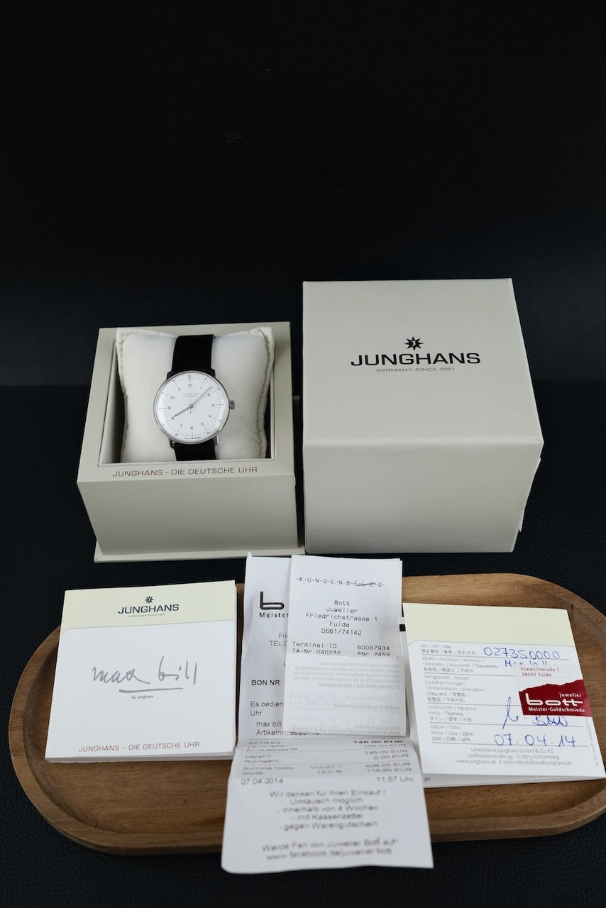 Junghans Max Bill Automatic 027/3500.00 - Papiere und oder Lieferumfang