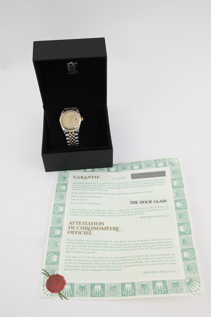 Rolex Datejust 36 16233 - dokumenty i/lub zakres dostawy