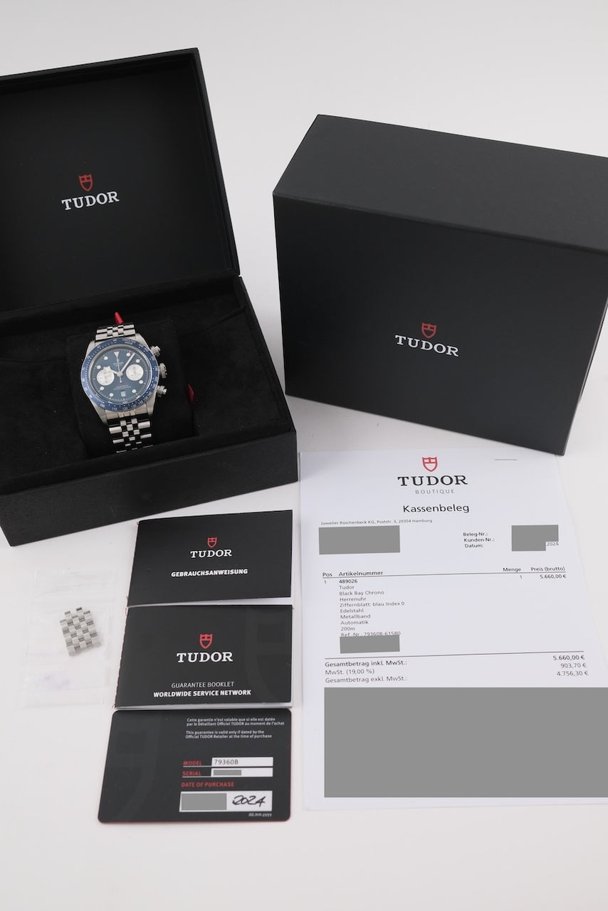 Tudor Black Bay Chrono 79360B - Papiere und oder Lieferumfang