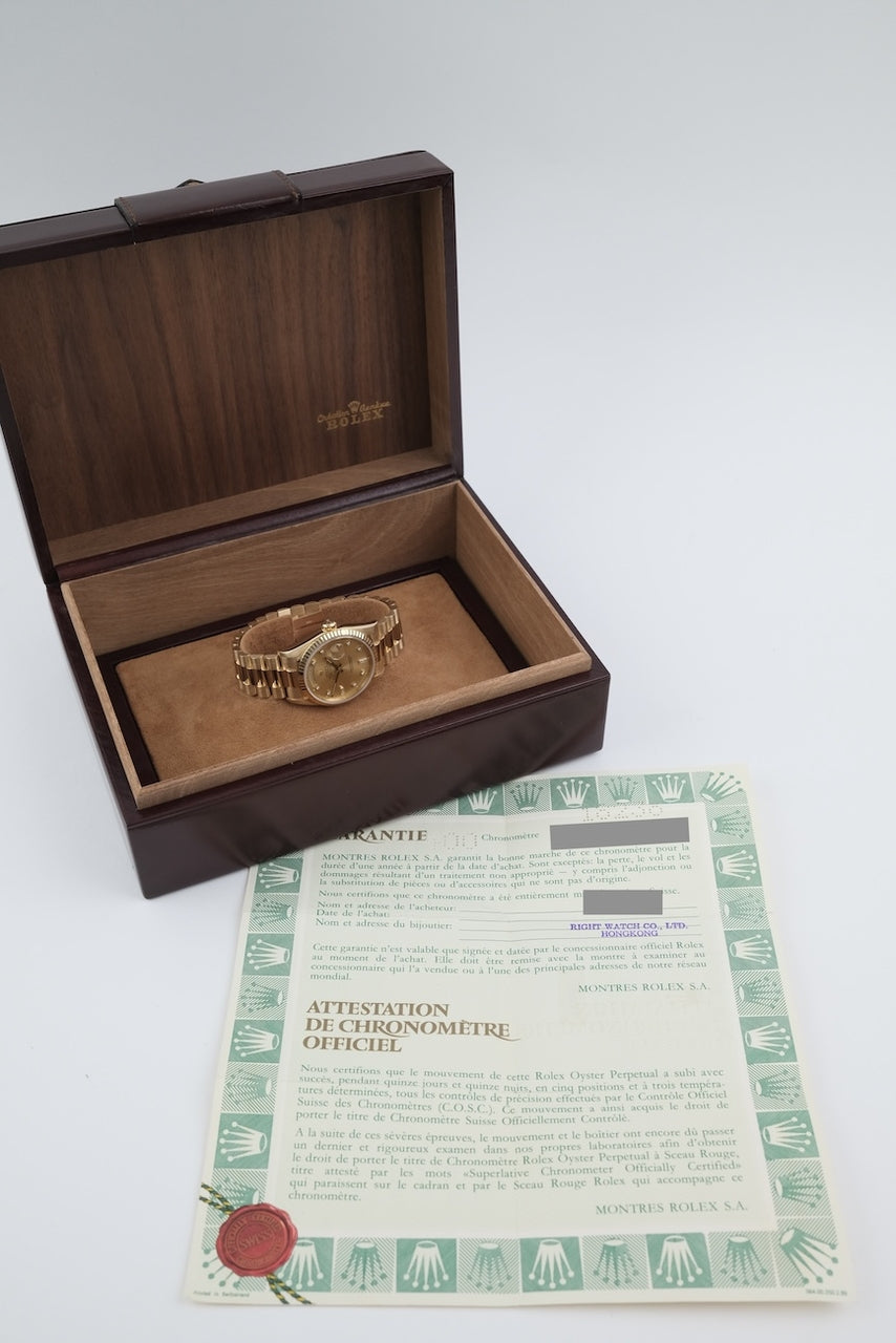 Rolex Day-Date 36 18238 - Papiere und oder Lieferumfang