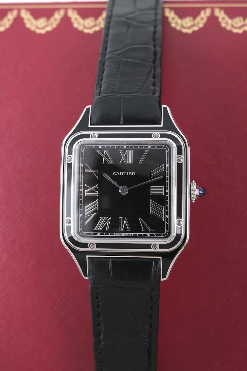 Cartier Santos Dumont Black Lacquer WSSA0046 - Detailansicht 3