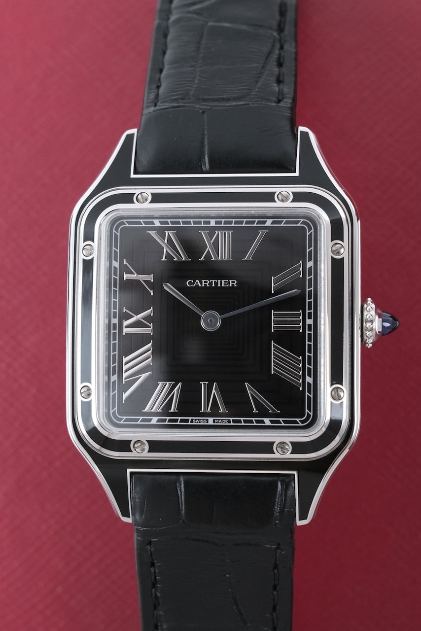 Cartier Santos Dumont Black Lacquer WSSA0046 - Detailansicht 4